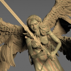 Six winged angel-3D Printable Miniature